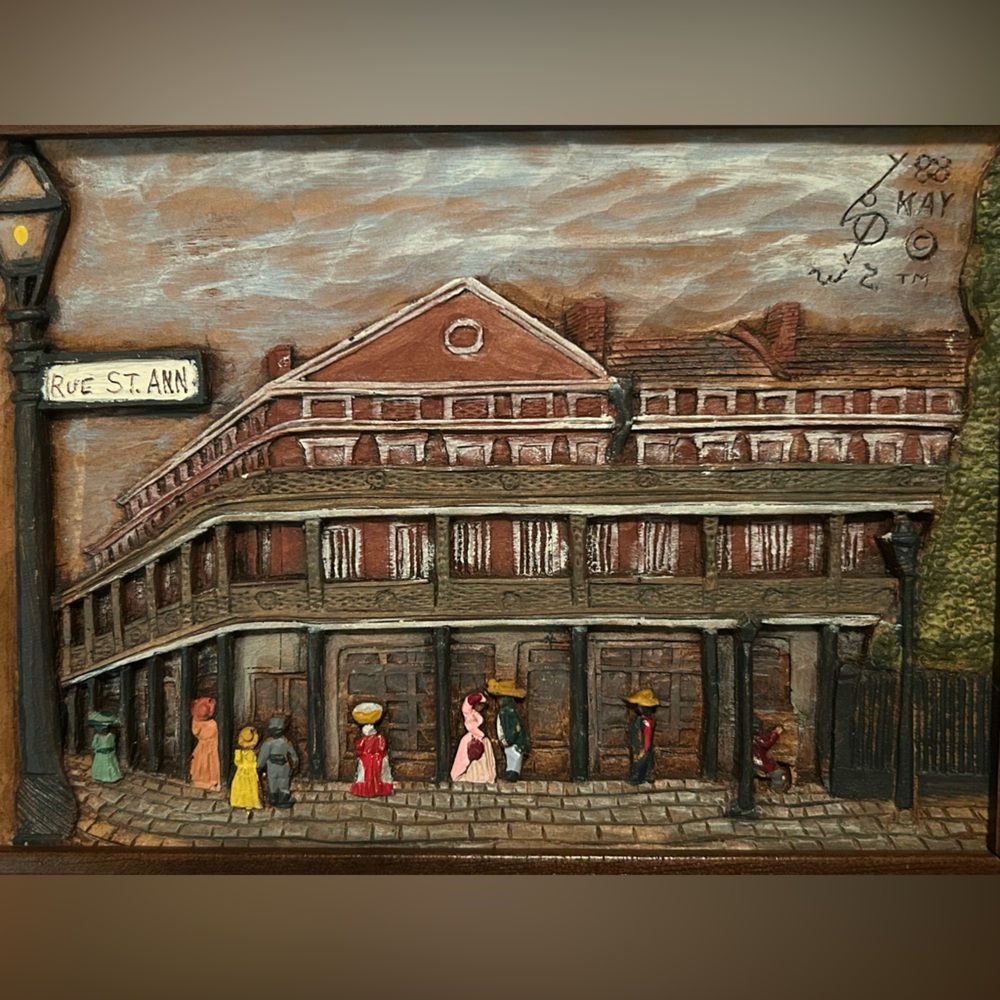 Kay Glenn New Orleans Street Scenes Woodgraph/Relief Carving Signed & Numbered - Picture 4 of 16